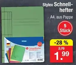 Zimmermann Stylex Schnellhefter Angebot