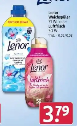 Rossmann Lenor Weichspüler Luftfrisch Angebot