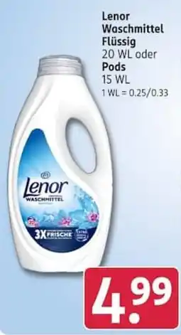 Rossmann Lenor Waschmittel Flüssig Angebot