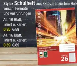 Zimmermann Stylex Schulheft Angebot