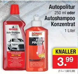 Zimmermann Nigrin Autopolitur oder Autoshampoo Konzentrat Angebot
