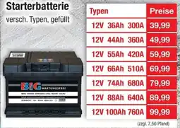 Zimmermann Starterbatterie BIG Angebot