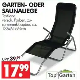 Wreesmann GARTEN- ODER SAUNALIEGE Angebot