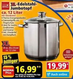 Norma CASA ROYALE XL-Edelstahl-Jumbotopf Angebot