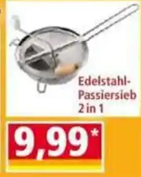Norma Edelstahl-Passiersieb 2 in 1 Angebot