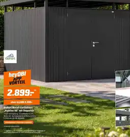 OBI Biohort Metall-Gerätehaus "Highline H6" mit Doppeltür Angebot