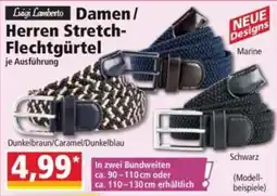 Norma Luigi Lomberto Damen / Herren Stretch-Flechtgürtel Angebot