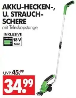 Wreesmann AKKU-HECKEN-, U. STRAUCH-SCHERE mit Teleskopstange Angebot