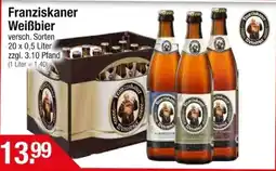 Getränke City Franziskaner Weißbier Angebot