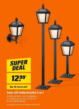 OBI Solar-LED-Außenleuchte 4-in-1 Angebot
