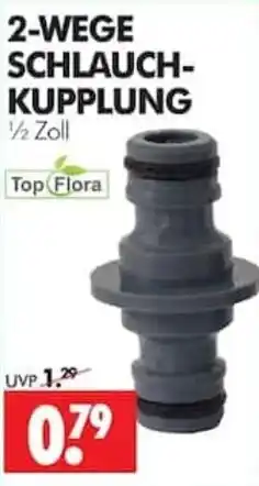 Wreesmann 2-Wege Schlauch-Kupplung ½ Zoll Top Flora Angebot