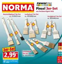 Norma Powertec Color Pinsel 3er-Set Angebot