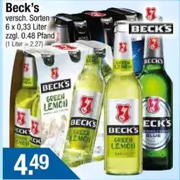 Getränke City Beck's Green Lemon Angebot