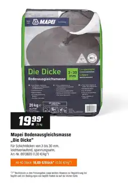 OBI Mapei Bodenausgleichsmasse "Die Dicke" Angebot