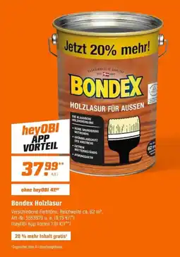 OBI Bondex Holzlasur Angebot