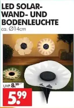 Wreesmann LED SOLAR-WAND- UND BODENLEUCHTE Angebot