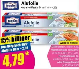 Norma Toppits Alufolie Angebot