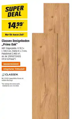 OBI Classen Designboden "Prime Oak" Angebot