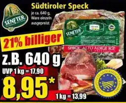 Norma Südtiroler Speck SENFTER Angebot