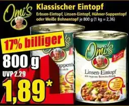 Norma Omi's Linsen-Eintopf Angebot