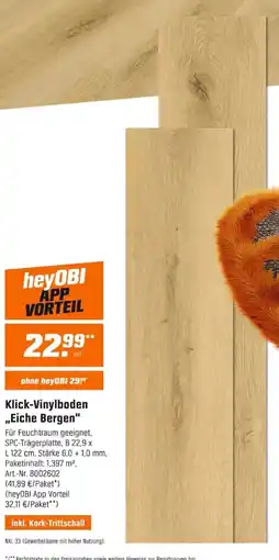 OBI Klick-Vinylboden „Eiche Bergen“ Angebot