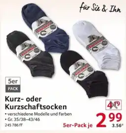 Selgros SOKO KURZ- ODER KURZSCHAFTSOCKEN Angebot