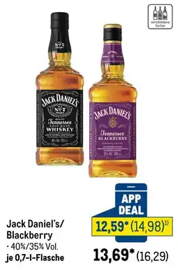 METRO Jack Daniel's/Blackberry Angebot