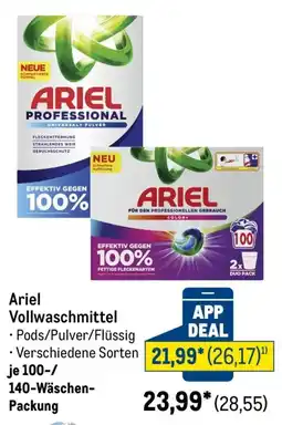 METRO Ariel Vollwaschmittel Angebot