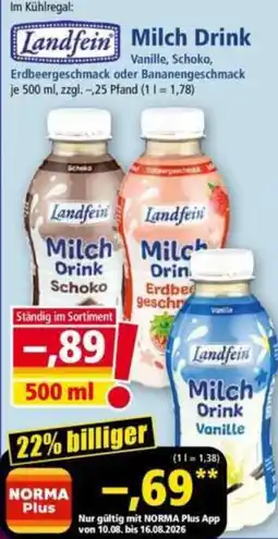 Norma Landfein Milch Drink Angebot