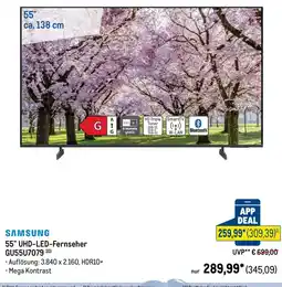 METRO SAMSUNG 55" UHD-LED-Fernseher Angebot