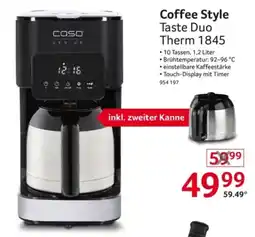Selgros Coffee Style Taste Duo Therm 1845 Angebot