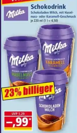 Norma Milka Schokodrink Angebot