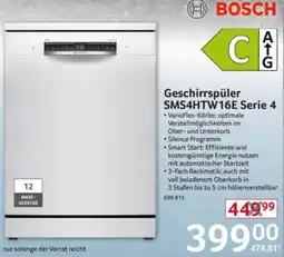 Selgros BOSCH Geschirrspüler SMS4HTW16E Serie 4 Angebot