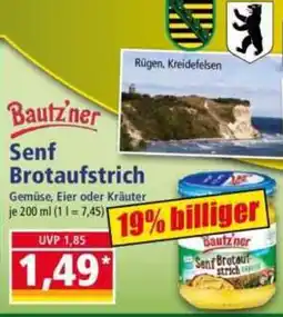 Norma Bautz'ner Senf Brotaufstrich Angebot