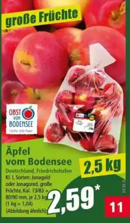 Norma Äpfel vom Bodensee Angebot