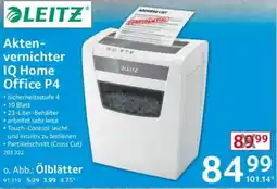 Selgros LEITZ Aktenvernichter IQ Home Office P4 Angebot