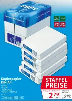 Selgros COPY Kopierpapier Angebot