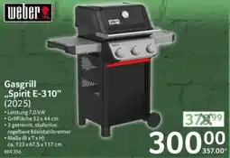 Selgros weber Gasgrill „Spirit E-310“ Angebot