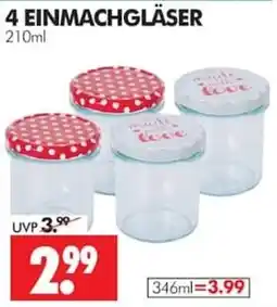 Wreesmann 4 EINMACHGLÄSER Angebot