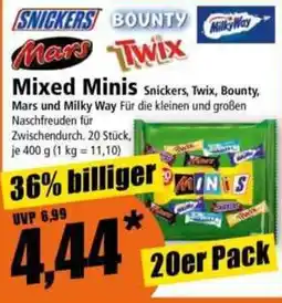 Norma Mixed Minis Snickers, Twix, Bounty, Mars und Milky Way Angebot