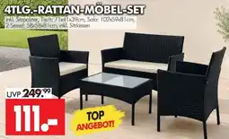 Wreesmann 4TLG.-RATTAN-MÖBEL-SET Angebot