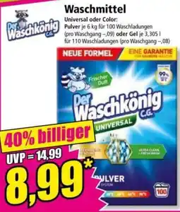 Norma Der Waschkönig Waschmittel Angebot
