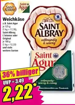 Norma Saint Agur Weichkäse Angebot