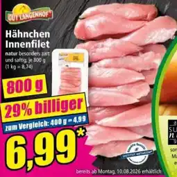 Norma GUT LANGENHOF Hähnchen Innenfilet Angebot