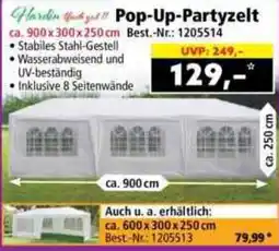 Norma Pop-Up-Partyzelt Angebot