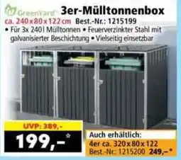 Norma GreenYard 3er-Mülltonnenbox Angebot
