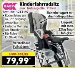 Norma BABY Kinderfahrradsitz Angebot