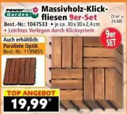 Norma PowerGarden Massivholz-Klickfliesen Angebot