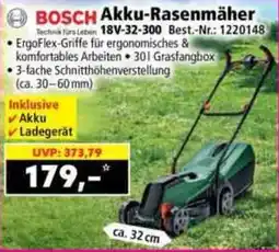Norma BOSCH Akku-Rasenmäher 18V-32-300 Angebot