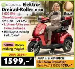 Norma ECONELo Elektro-Dreirad-Roller J1000 Angebot